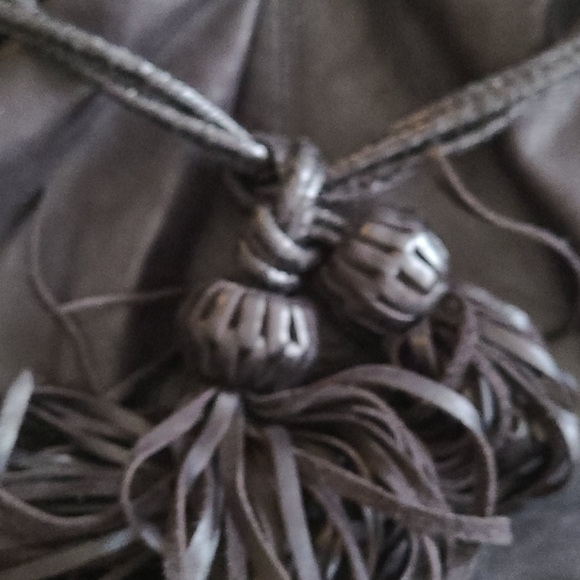 SABINA New York drawstring satchel leather bag - Picture 7 of 13